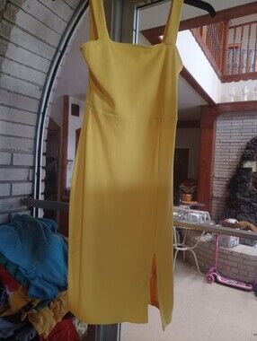 Popular 21 Junior Women's Summer Dress M Yellow